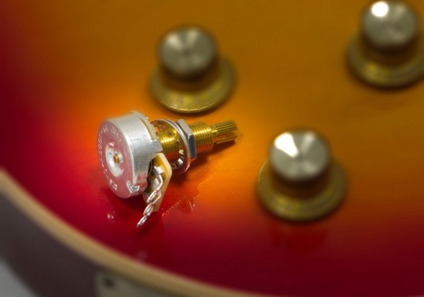 CTS 500K Dimple Vintage Audio Taper (LOG) Gitarrenpotentiometer, Langschaft Gitarrenteile eigenständig ersetzen