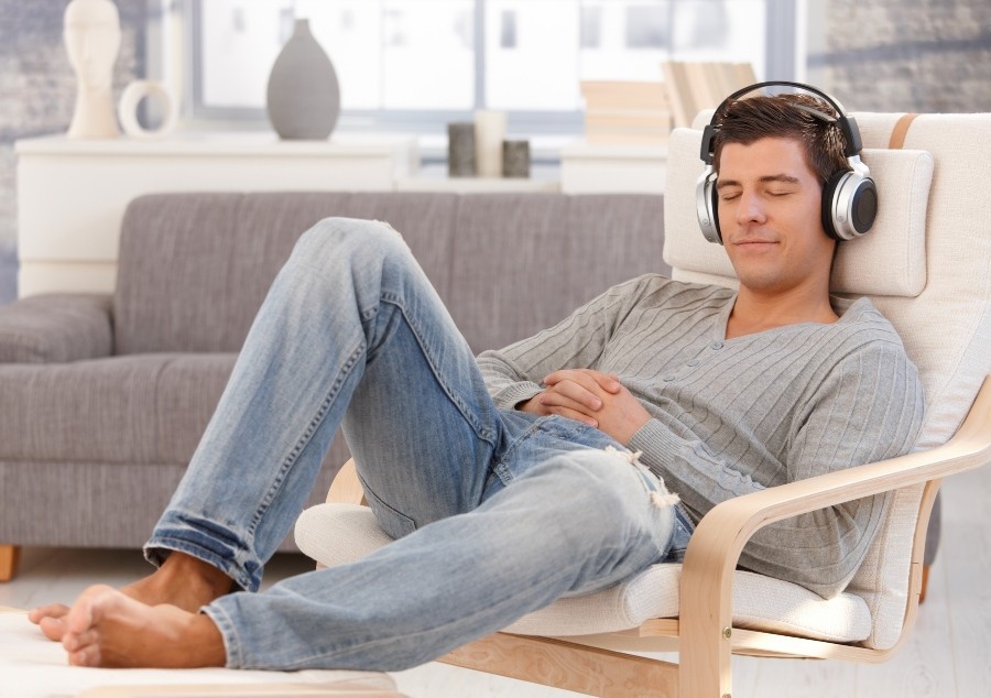 Young man with headphones 