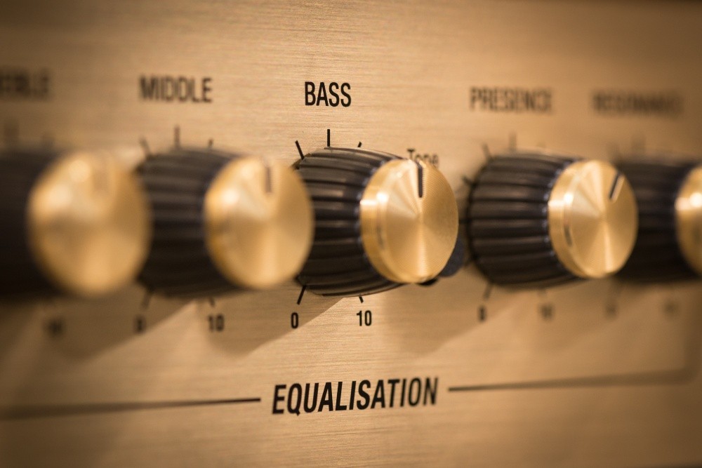 Equalizer with bass adjustment