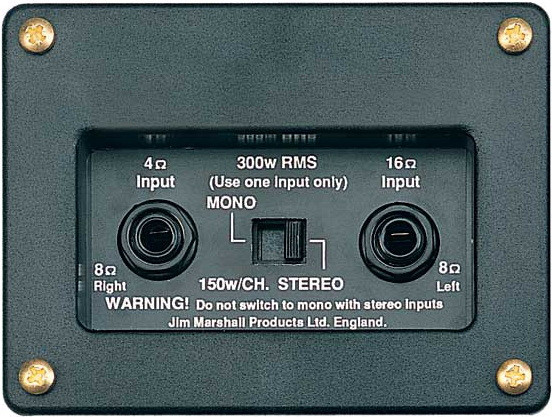 ME19605000 Marshall Buchsenanschlußplatte,  Mono-Stereo umschaltbar