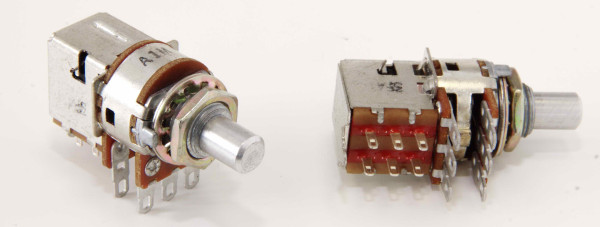 Z-PA1M 1M-LOG Push/Pull-Poti  DPDT, Stereo/Tandem-Potentiometer