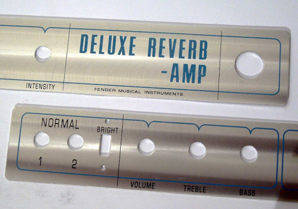 FFPDEL-SF Faceplate: Deluxe Reverb, silverface